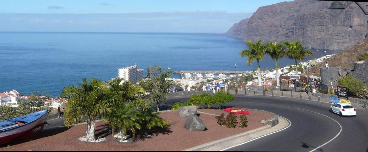 Apartment Mit Sonnenterrasse Und Panorama - Meerblick, 5 Min. Von Hafen + Strand Acantilado de los Gigantes Exteriér fotografie