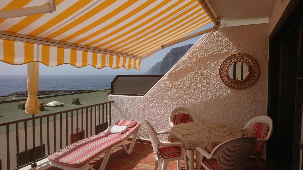 Apartment Mit Sonnenterrasse Und Panorama - Meerblick, 5 Min. Von Hafen + Strand Acantilado de los Gigantes Exteriér fotografie